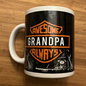 Awesome Grandpa Always /Awesome To All - Motorcycle Themed Coffee Mug